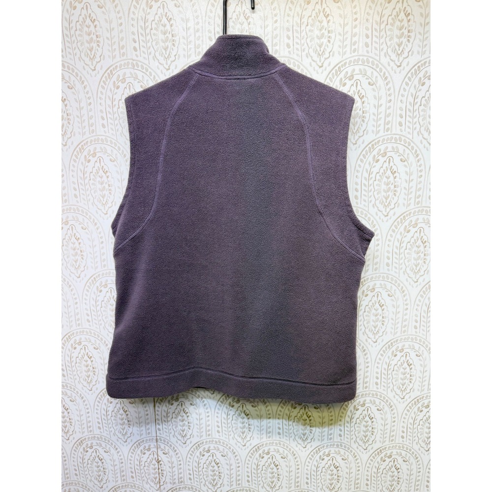 Columbia Fleece Vest Womens XL Purple Full Zip Mock Neck Pockets Outdoor - Picture 2 of 6
